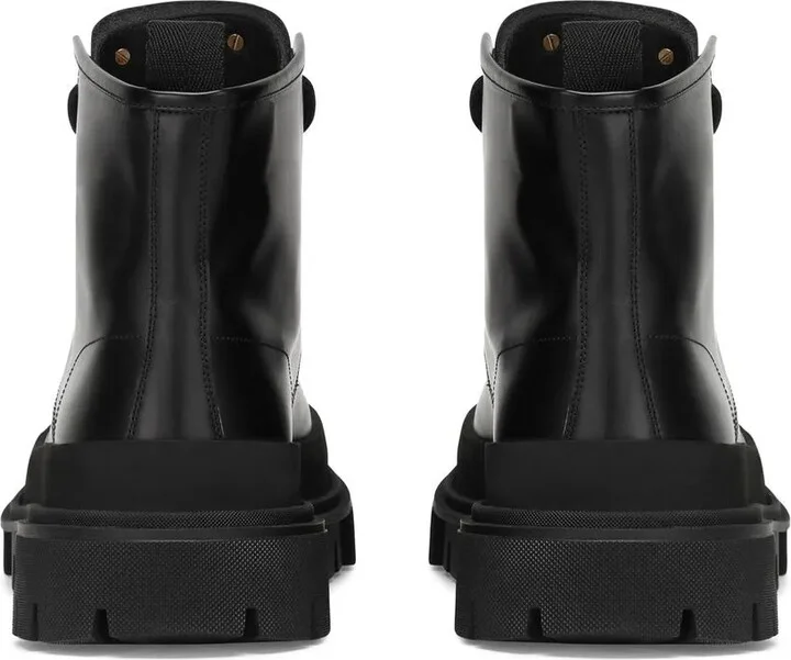Lace-Up Leather Ankle Boots - Image 3