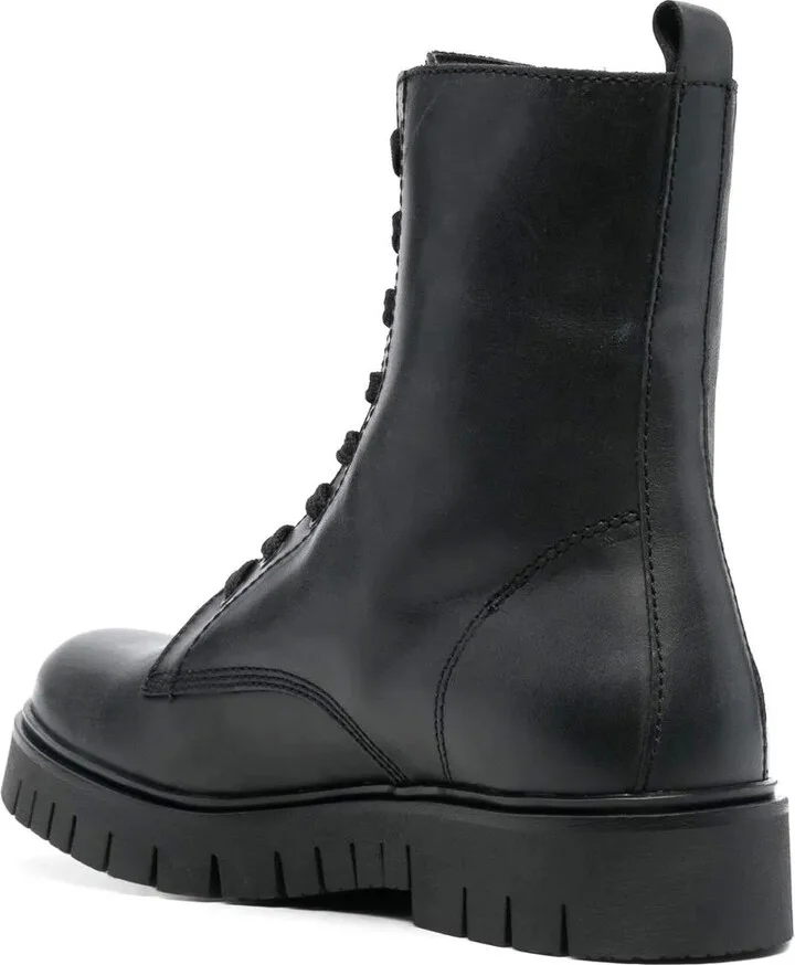 Lace-Up Leather Ankle Boots - Image 3