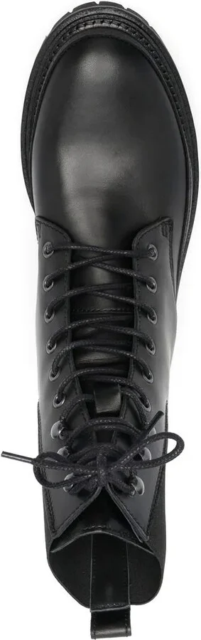 Lace-Up Leather Ankle Boots - Image 4