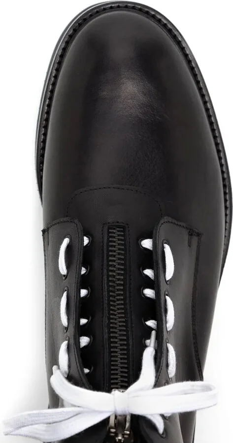 Lace-Up Leather Ankle Boots - Image 4