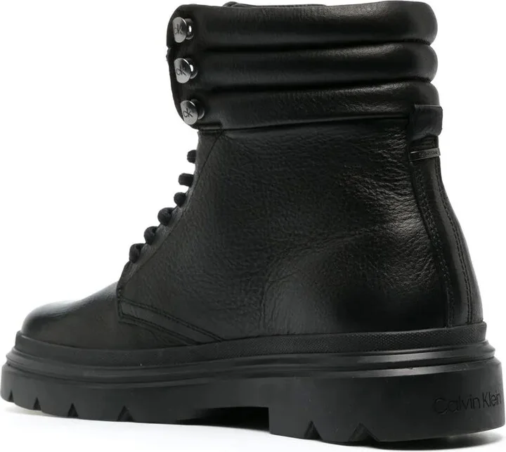 Lace-Up Leather Ankle Boots - Image 3