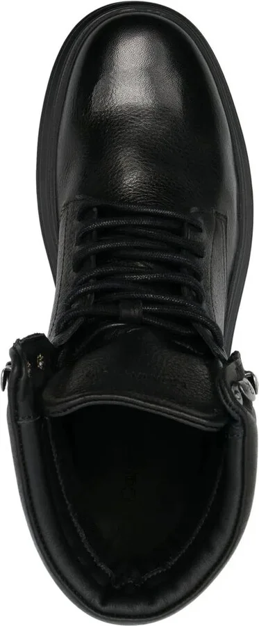 Lace-Up Leather Ankle Boots - Image 4