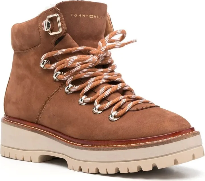 Lace-Up Leather Ankle Boots - Image 2
