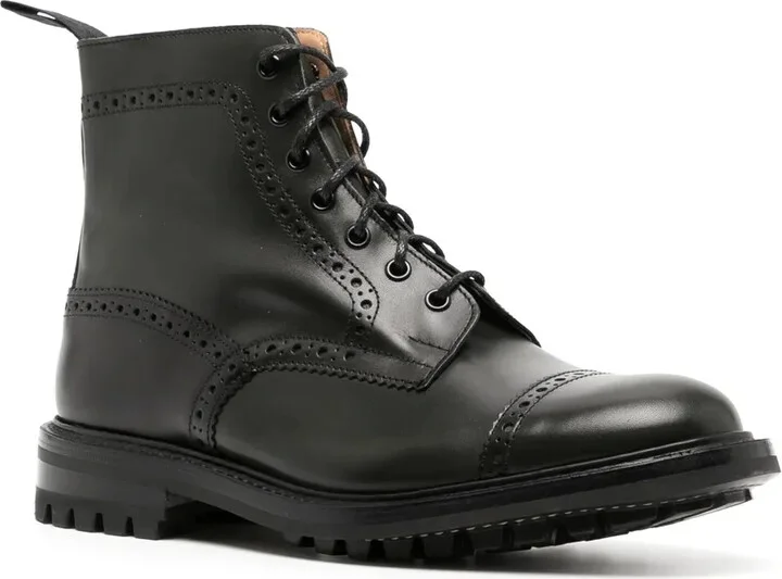 Lace-Up Leather Ankle Boots - Image 2