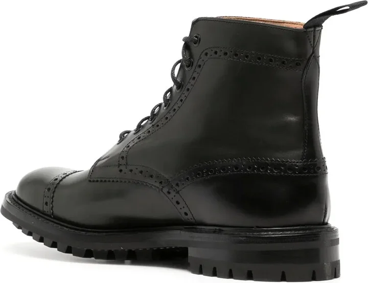 Lace-Up Leather Ankle Boots - Image 3