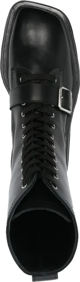 Lace-Up Leather Ankle Boots - Image 4