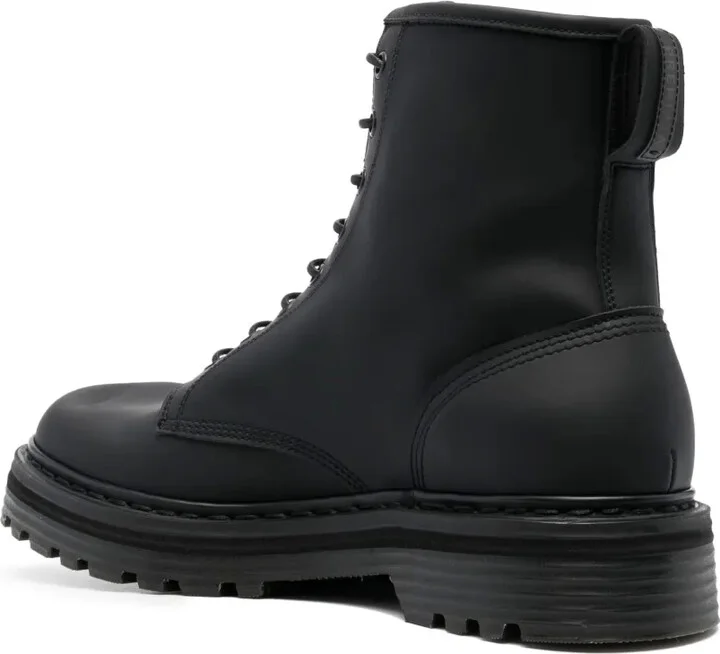 Lace-Up Leather Ankle Boots - Image 3
