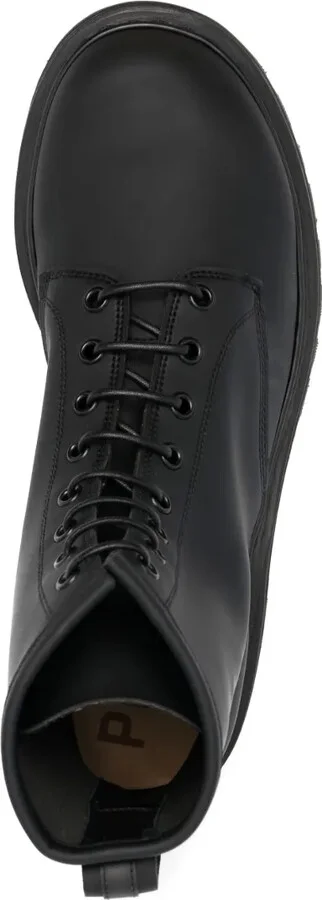 Lace-Up Leather Ankle Boots - Image 4
