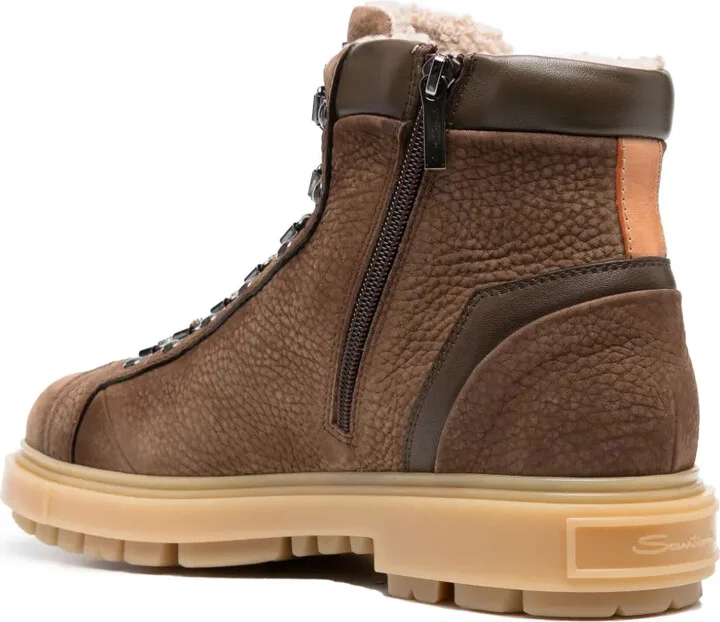 Lace-Up Leather Ankle Boots - Image 3
