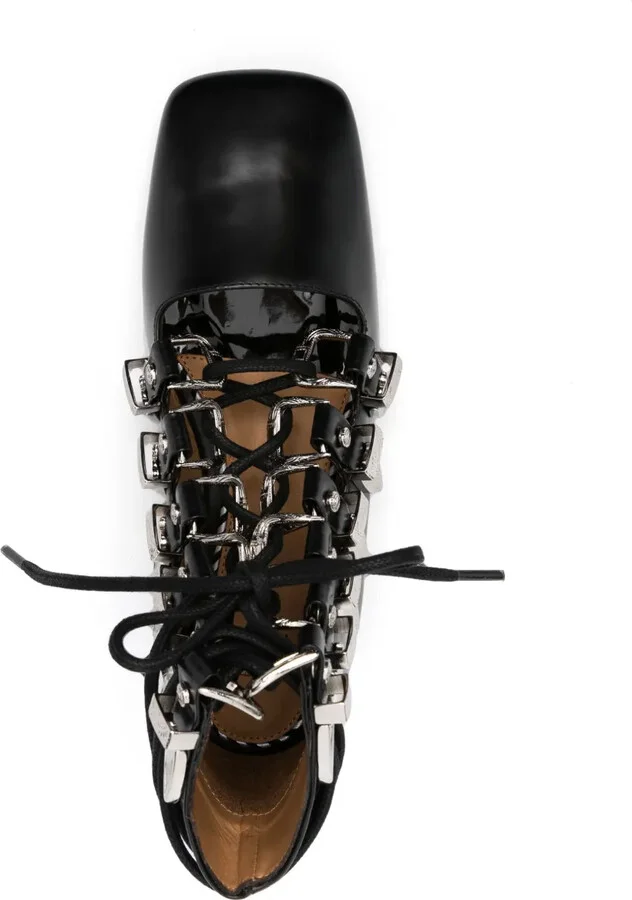 Lace-Up Leather Ankle Boots - Image 4