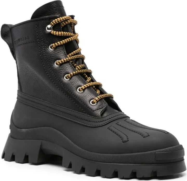 Lace-Up Leather Ankle Boots - Image 2