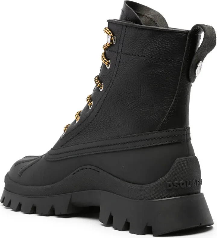 Lace-Up Leather Ankle Boots - Image 3