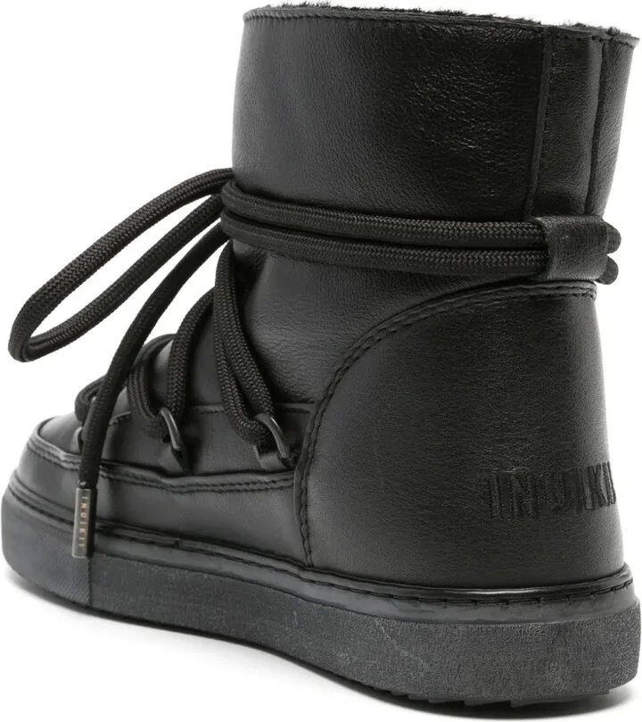 Lace-Up Leather Ankle Boots - Image 3