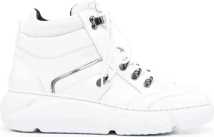Lace-Up Leather Ankle Boots