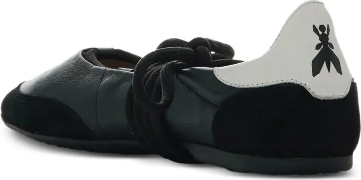 Lace-Up Leather Ballet Flats - Image 3