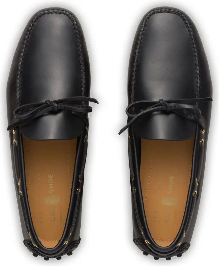 Lace-Up Leather Boat Shoes - Image 4