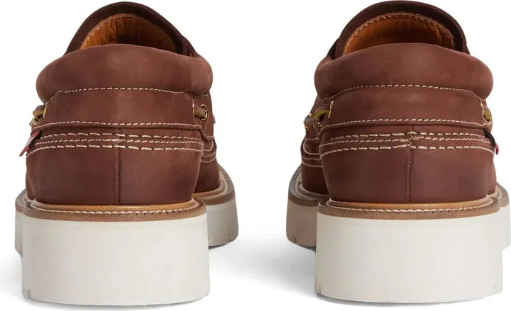 Lace-Up Leather Boat Shoes - Image 3