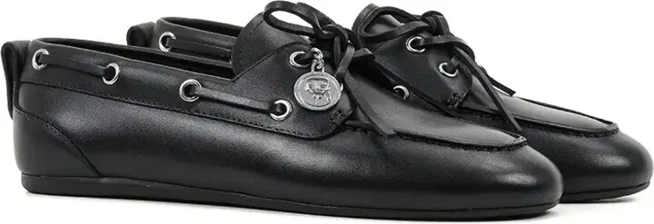 Lace-Up Leather Boat Shoes - Image 2