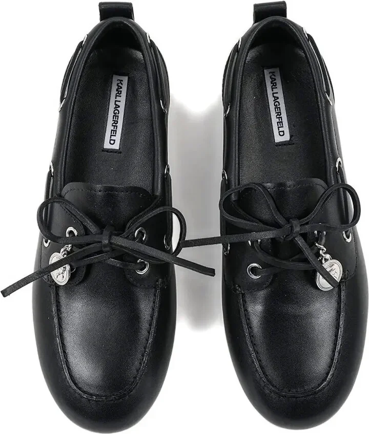 Lace-Up Leather Boat Shoes - Image 4