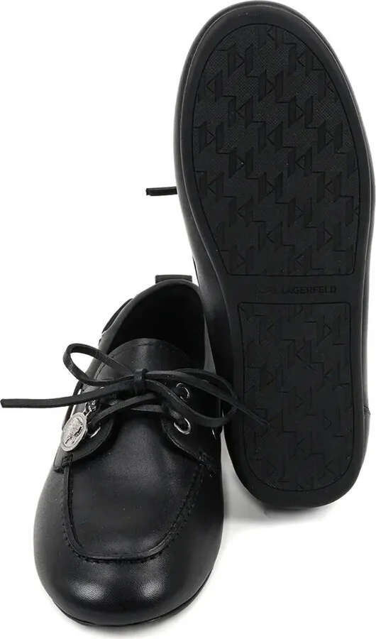 Lace-Up Leather Boat Shoes - Image 5