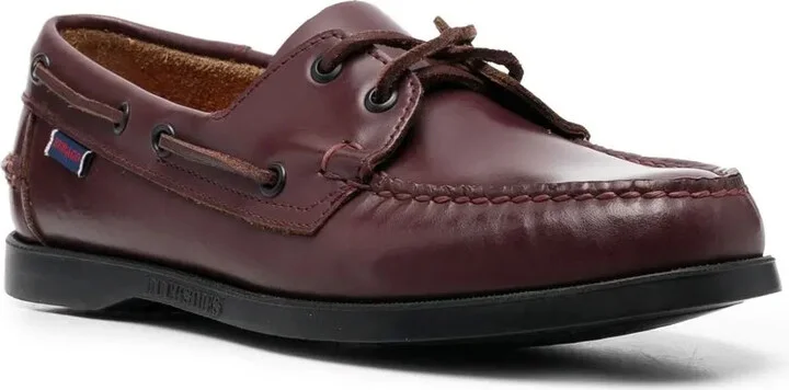 Lace-Up Leather Boat Shoes - Image 2