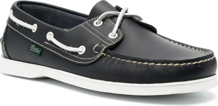 Lace-Up Leather Boat Shoes - Image 2