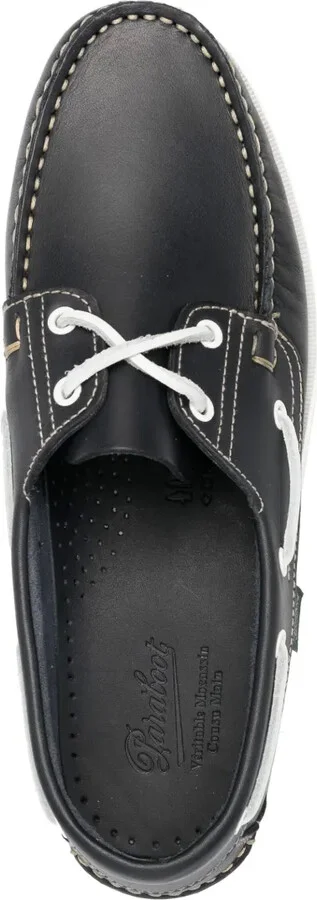Lace-Up Leather Boat Shoes - Image 4