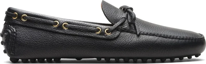 Lace-Up Leather Boat Shoes