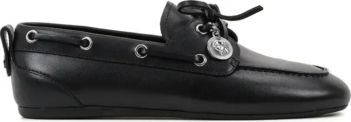 Lace-Up Leather Boat Shoes
