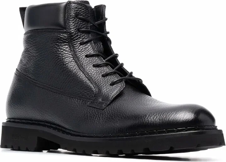 Lace-Up Leather Booties - Image 2