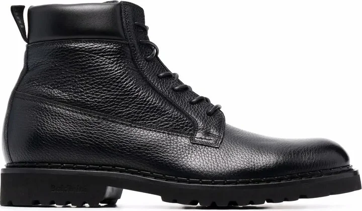 Lace-Up Leather Booties