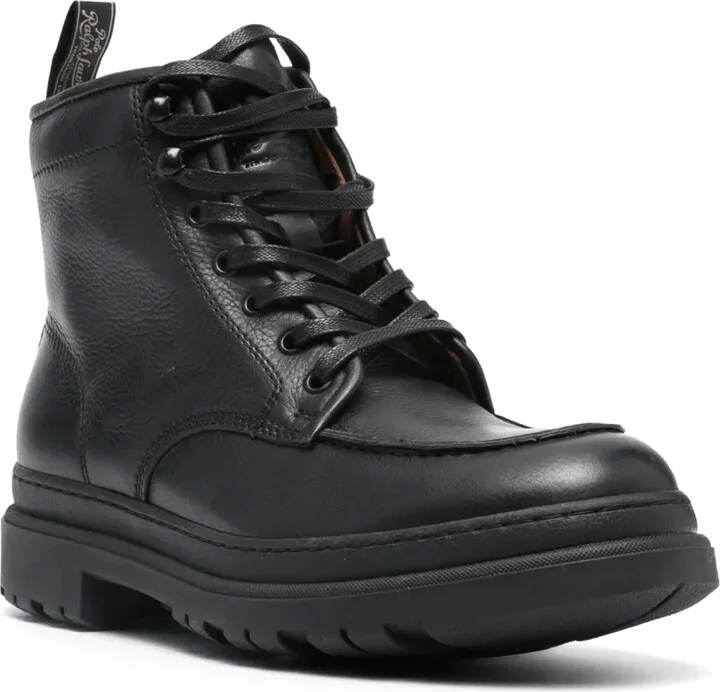 Lace-Up Leather Boots - Image 2