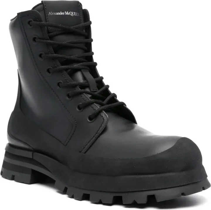 Lace-Up Leather Boots - Image 2