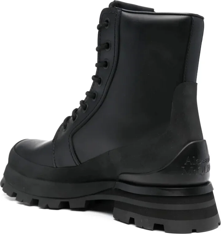 Lace-Up Leather Boots - Image 3