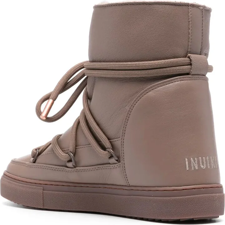 Lace-Up Leather Boots - Image 3