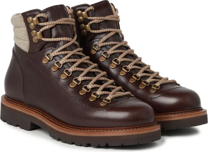 Lace-Up Leather Boots - Image 2