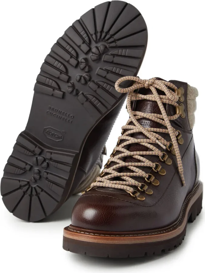 Lace-Up Leather Boots - Image 4