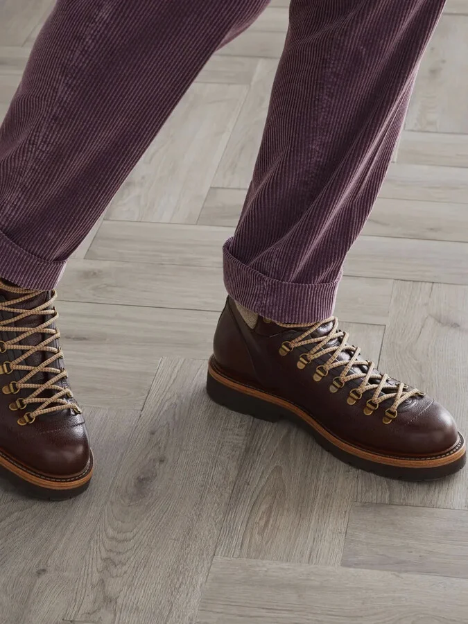 Lace-Up Leather Boots - Image 5