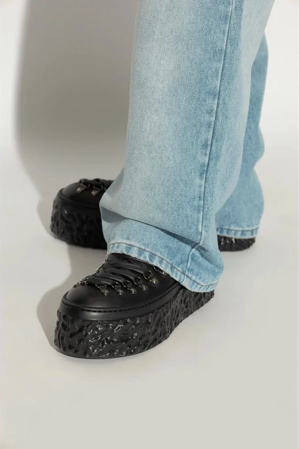 Lace-Up Leather Boots - Image 2