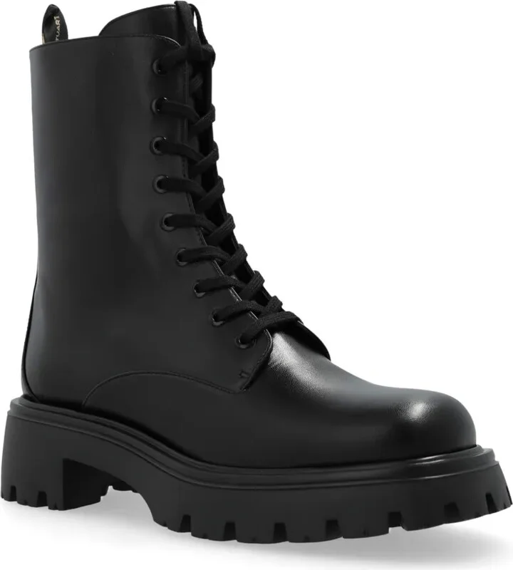 Lace-Up Leather Boots - Image 4
