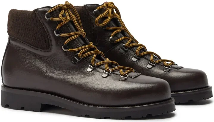 Lace-Up Leather Boots - Image 2