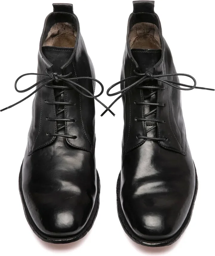 Lace-Up Leather Boots - Image 4