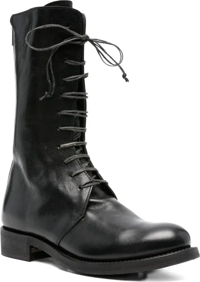 Lace-Up Leather Boots - Image 2