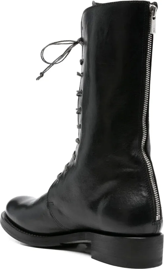 Lace-Up Leather Boots - Image 3
