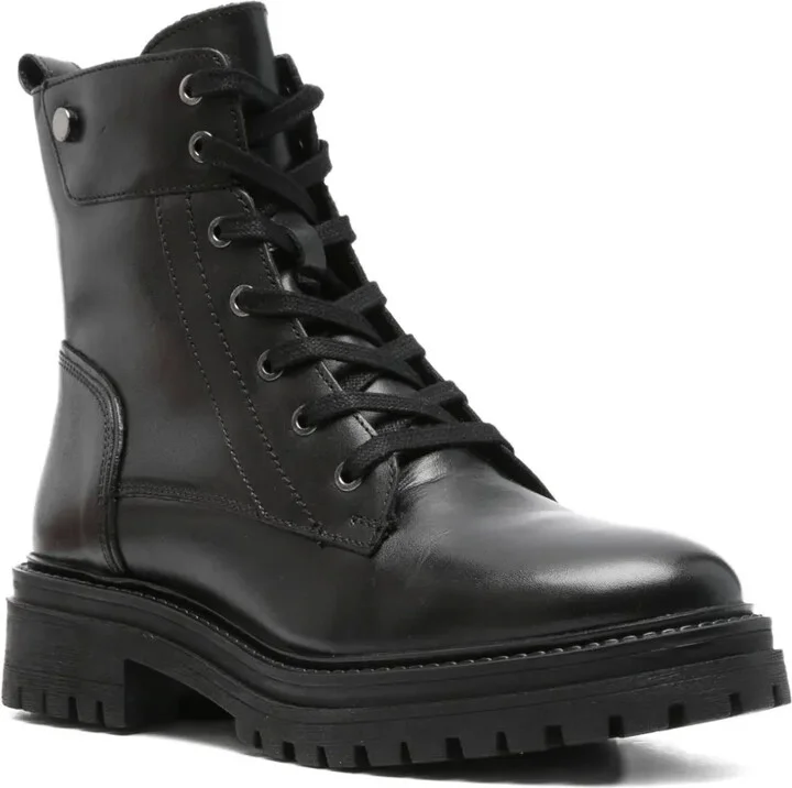 Lace-Up Leather Boots - Image 2