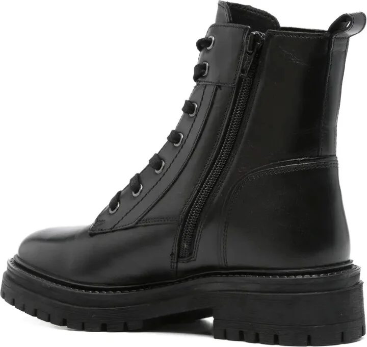 Lace-Up Leather Boots - Image 3
