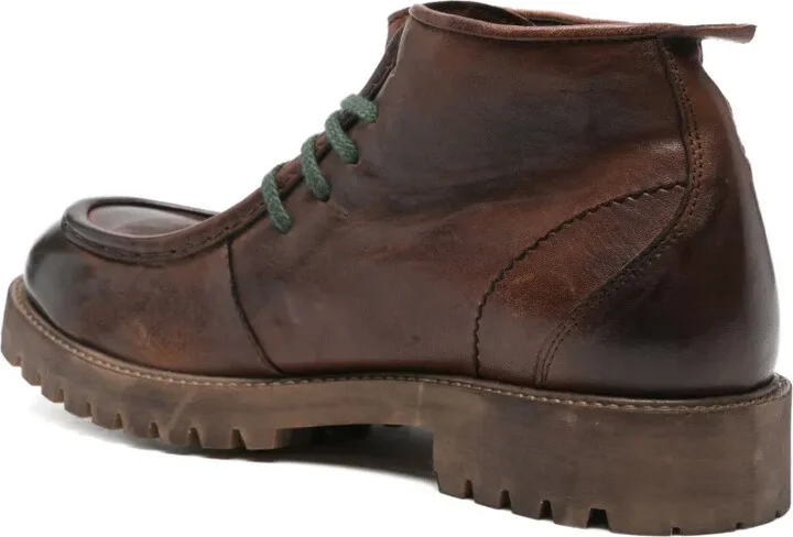 Lace-Up Leather Boots - Image 3