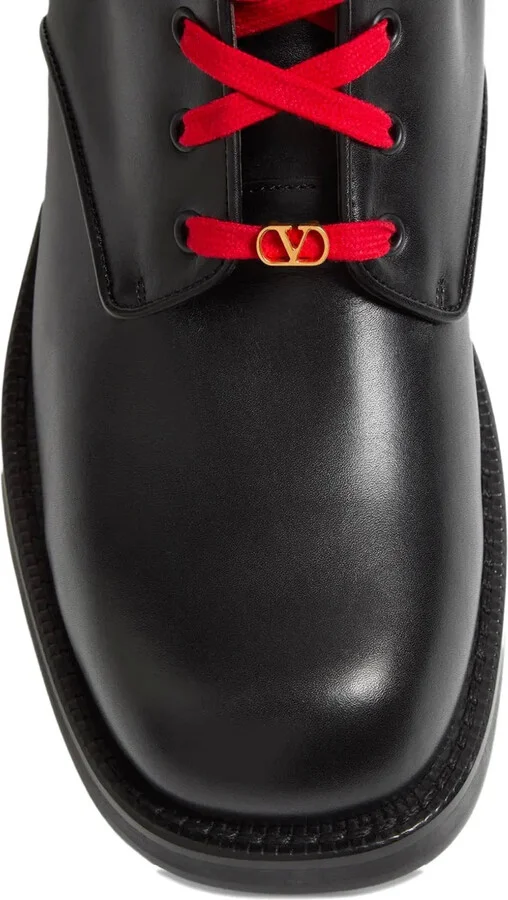 Lace-Up Leather Boots - Image 4