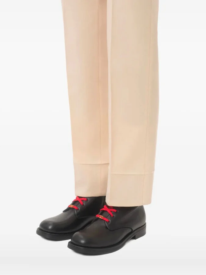 Lace-Up Leather Boots - Image 5