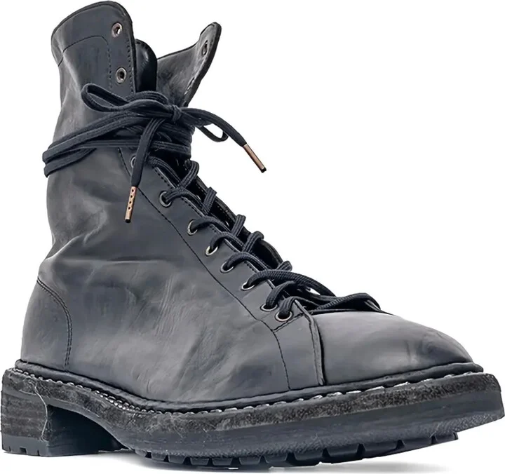 Lace-Up Leather Boots - Image 2